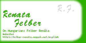 renata felber business card