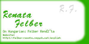 renata felber business card